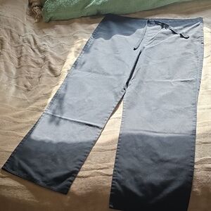 S Life Women's Wide Leg Black Scrub Pants